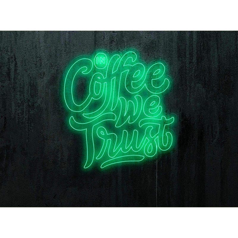 Carteles de Neón Led - Luces de neón "Good vibes and good coffee"
